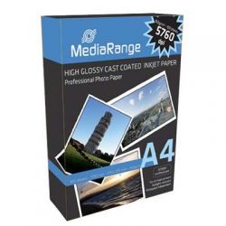 MediaRange Din A4 160g fnyes fotpapr (100) /MRINK105/